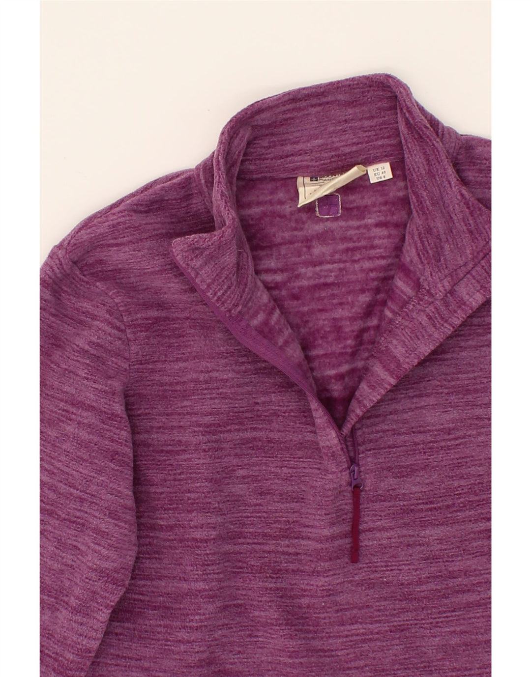 MOUNTAIN WAREHOUSE Womens Fleece Jumper UK 12 Medium Purple Flecked Vintage Mountain Warehouse and Second-Hand Mountain Warehouse from Messina Hembry 