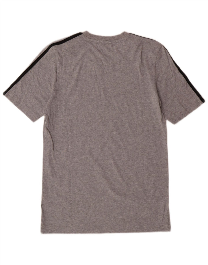 T-shirt grafica da uomo Adidas Top piccola in cotone grigio