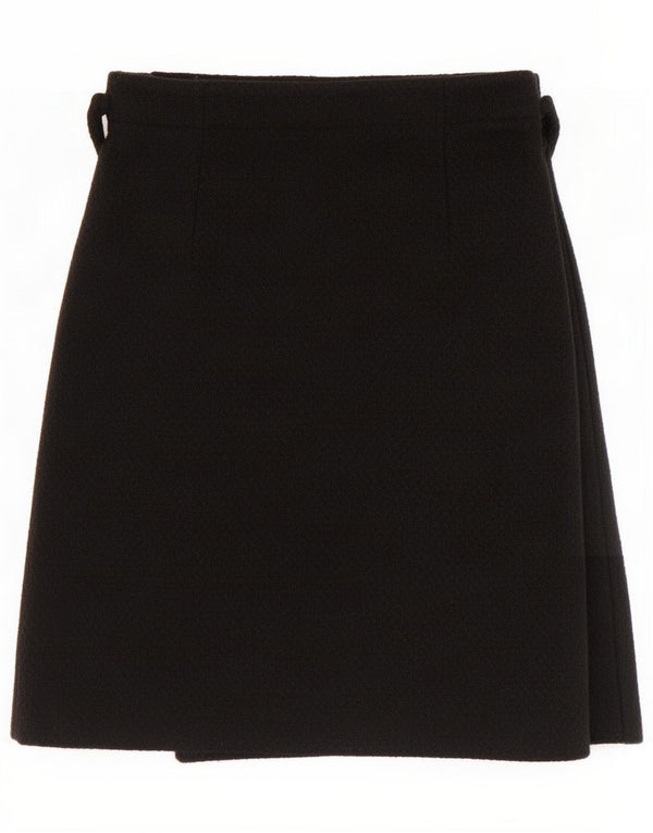 Gonna a portafoglio da donna Fabrizio Lenzi IT 42 media W26 lana nera