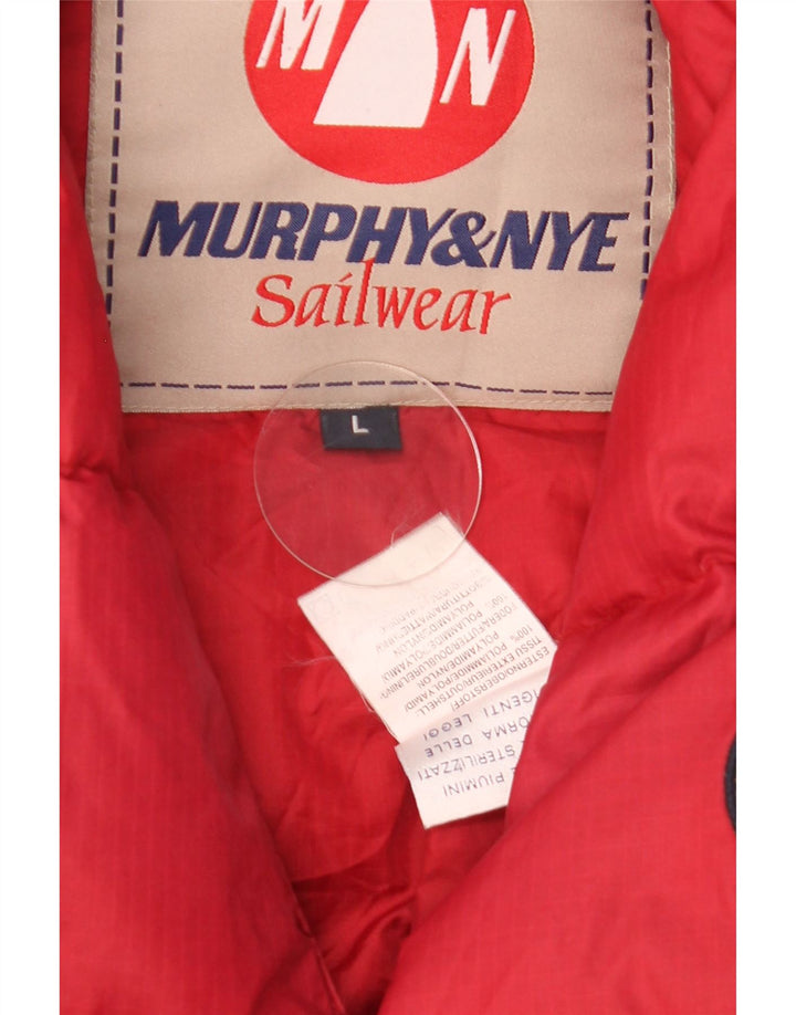 Gilet imbottito da uomo Murphy & Nye UK 40 Large Rosso in poliammide