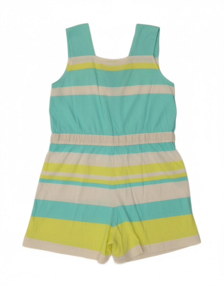 VERDISSIMA Womens Sleeveless Playsuit IT 42 Medium Multicoloured Striped Vintage Verdissima and Second-Hand Verdissima from Messina Hembry 