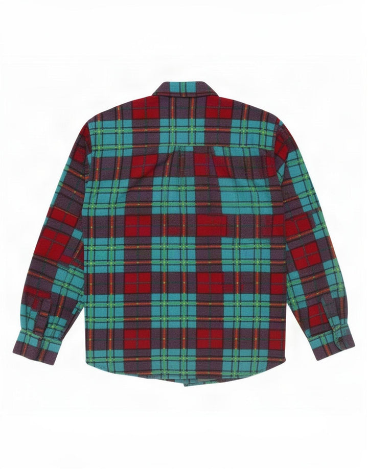Camicia da uomo in flanella Great Escapes, piccola, in poliestere a quadri multicolore