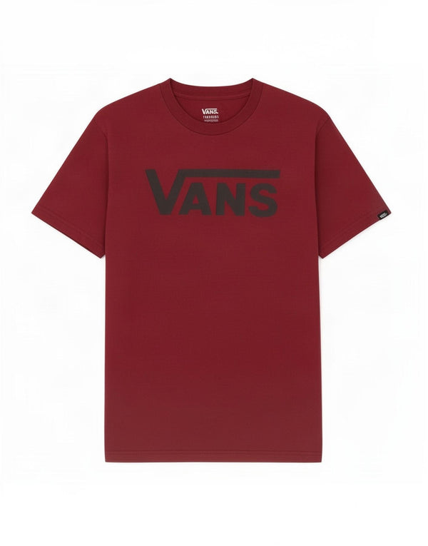 T-shirt grafica da uomo Vans Top piccola in cotone bordeaux