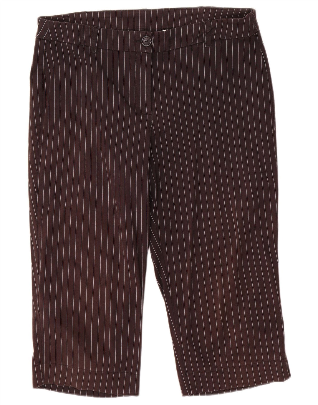 Pantaloni Capri da donna Marks & Spencer EU 40 medi W32 L18 a righe grigie