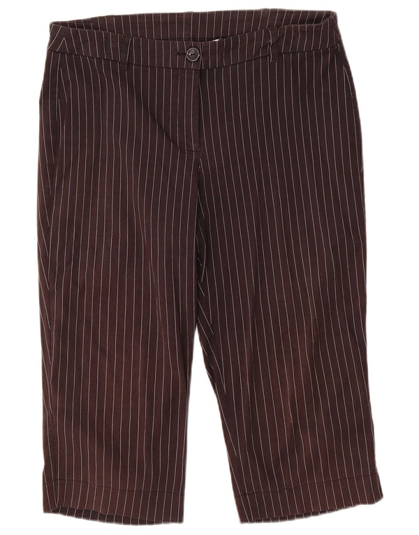 Pantaloni Capri da donna Marks & Spencer EU 40 medi W32 L18 a righe grigie