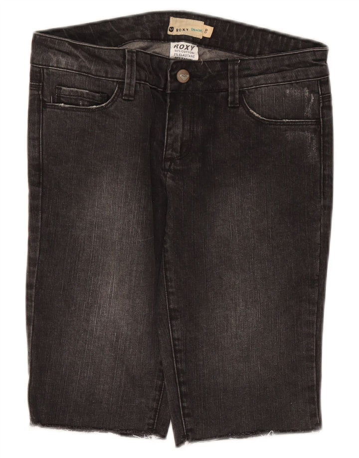 Pantaloncini di jeans da donna Roxy US 8 Medium W27 Cotone grigio