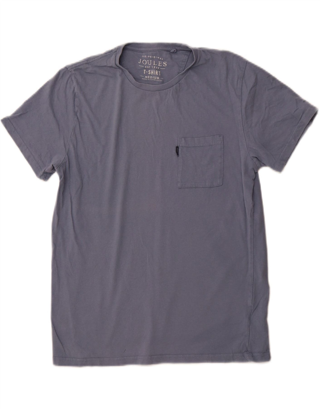 JOULES T-shirt da uomo Top in cotone blu medio
