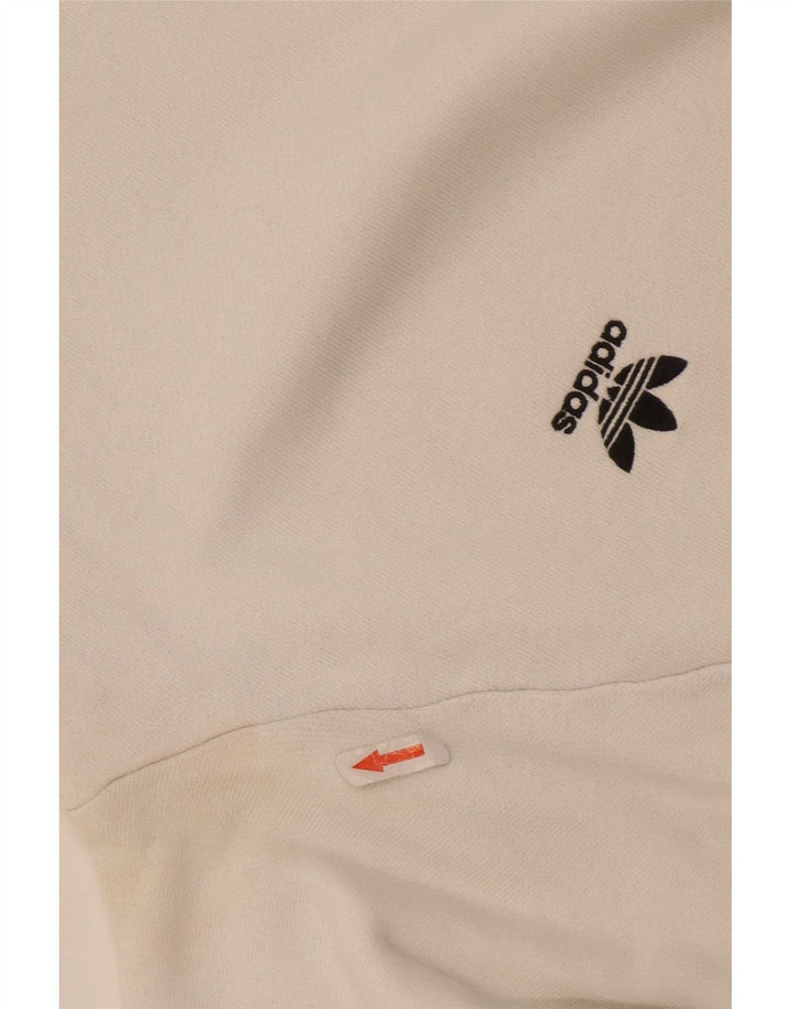 Felpa Adidas Uomo Maglione Cotone Bianco Medio