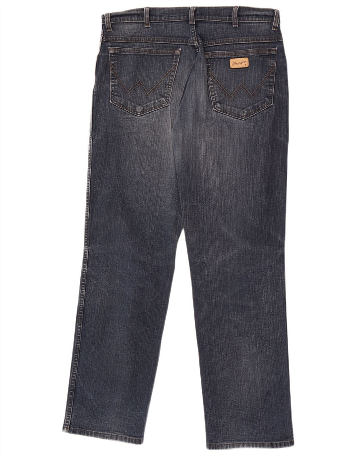 Jeans dritti elasticizzati Texas da uomo Wrangler W34 L32 cotone blu