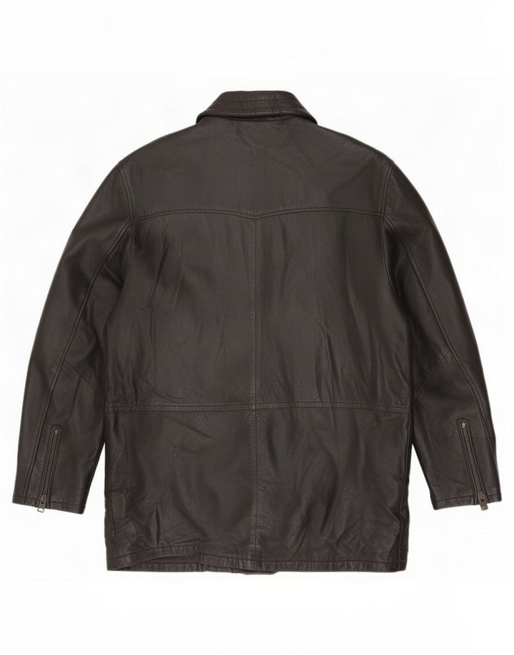 Cappotto in Pelle Uomo Salvatore Lepore IT 52 XL Nero