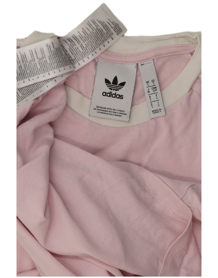 Maglietta Adidas da uomo Top Small in cotone rosa