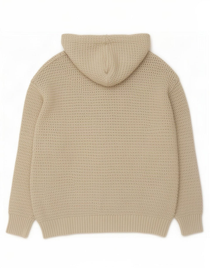 Maglione con cappuccio da uomo Zara grande beige