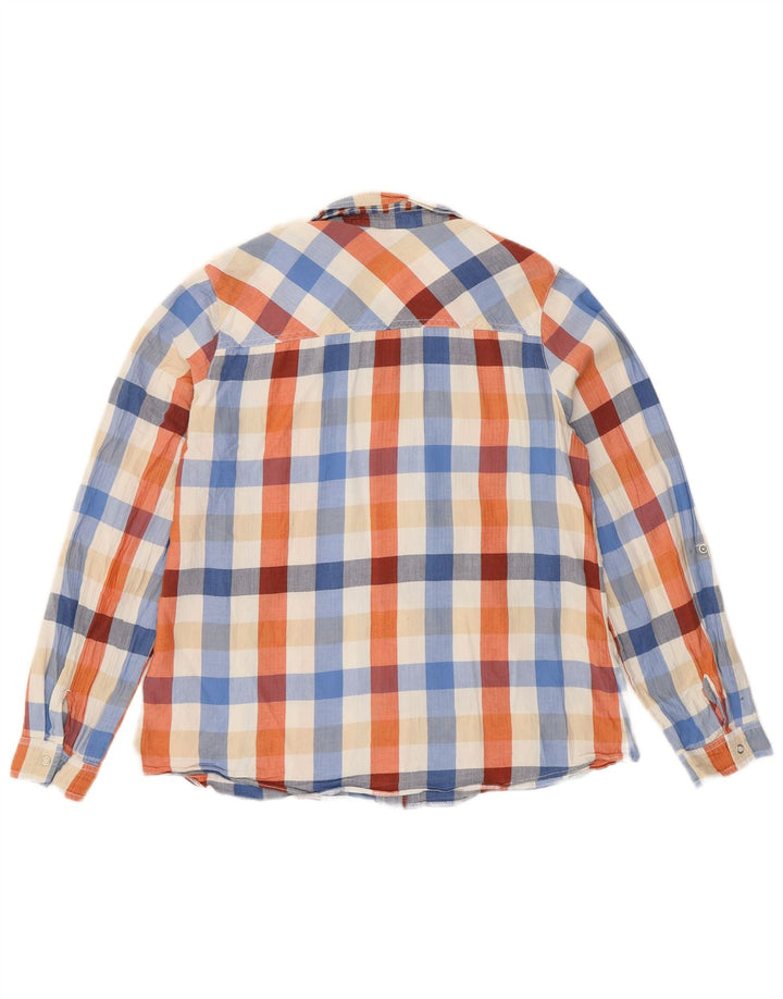 Camicia in flanella da donna Marks & Spencer UK 12 Check multicolore medio