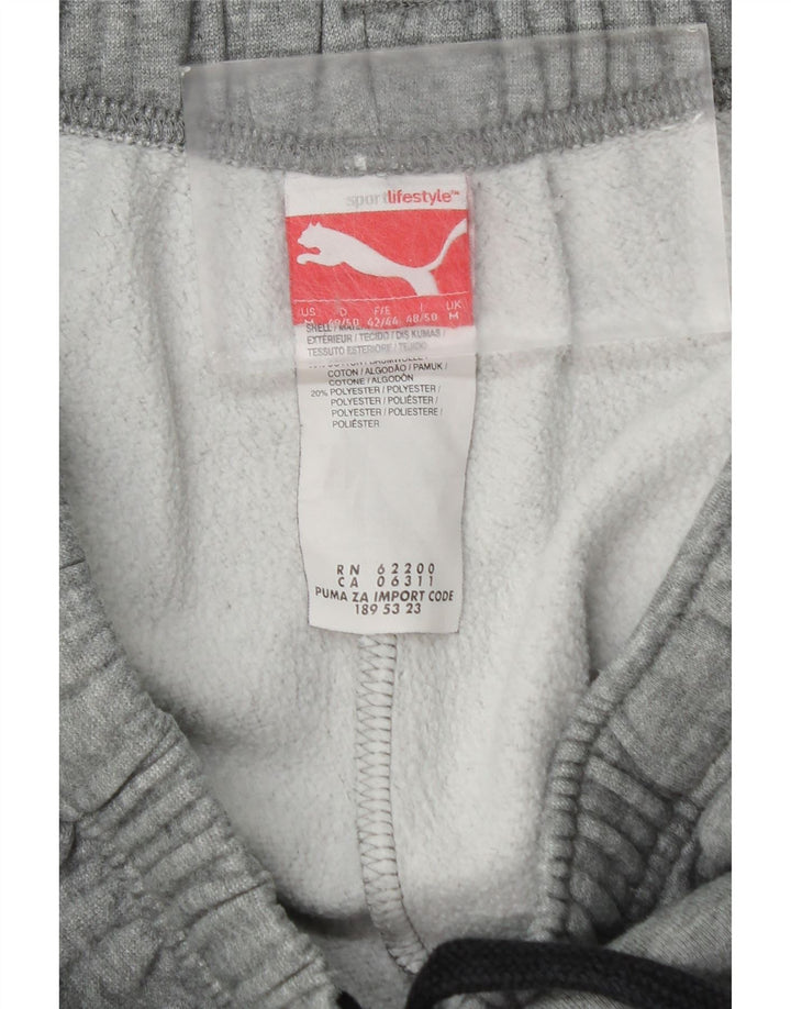 Pantaloni da tuta grafica da uomo Puma Joggers in cotone grigio medio