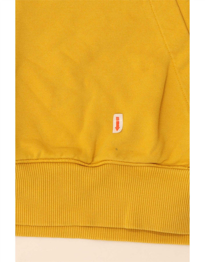Maglione con cappuccio da uomo Reebok in cotone giallo medio