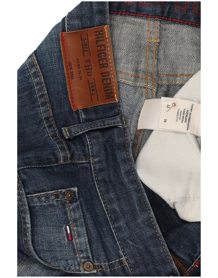 Jeans dritti da uomo Tommy Hilfiger W32 L34 cotone blu