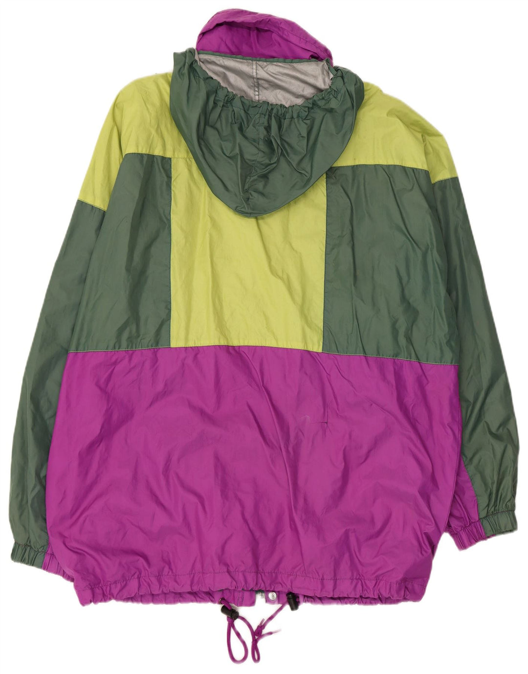 CAMPAGNOLO Giacca antipioggia da uomo con cappuccio UK 40 Large multicolore Colourblock