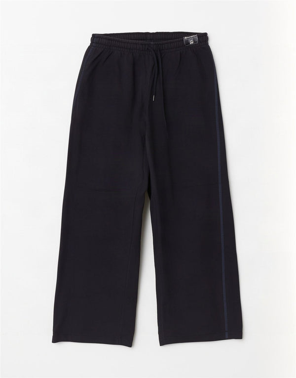 Pantaloni da tuta da donna a gamba larga Champion UK 14 Large in cotone blu navy