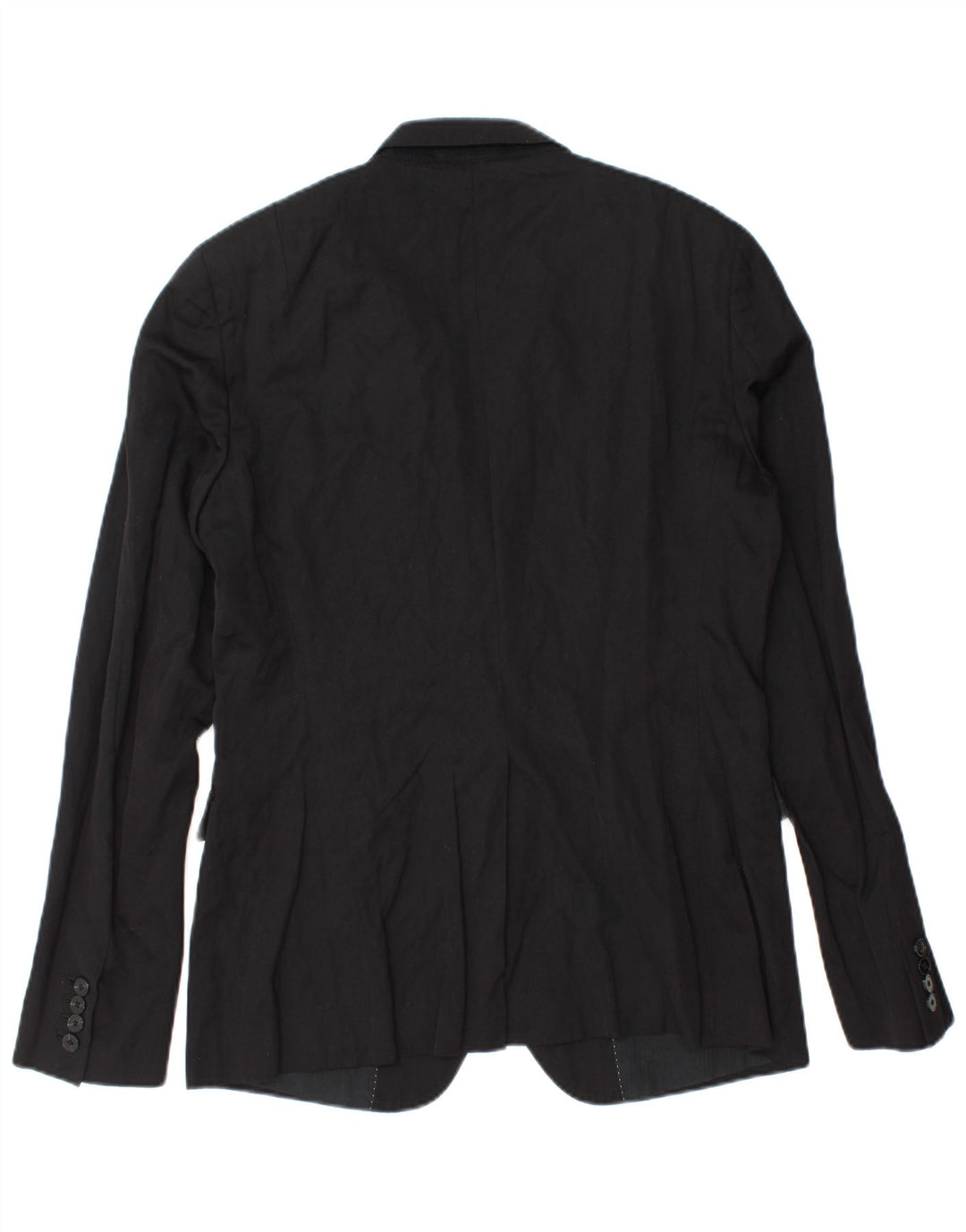 Giacca blazer a 2 bottoni da uomo All Saints UK 40 grande lana nera