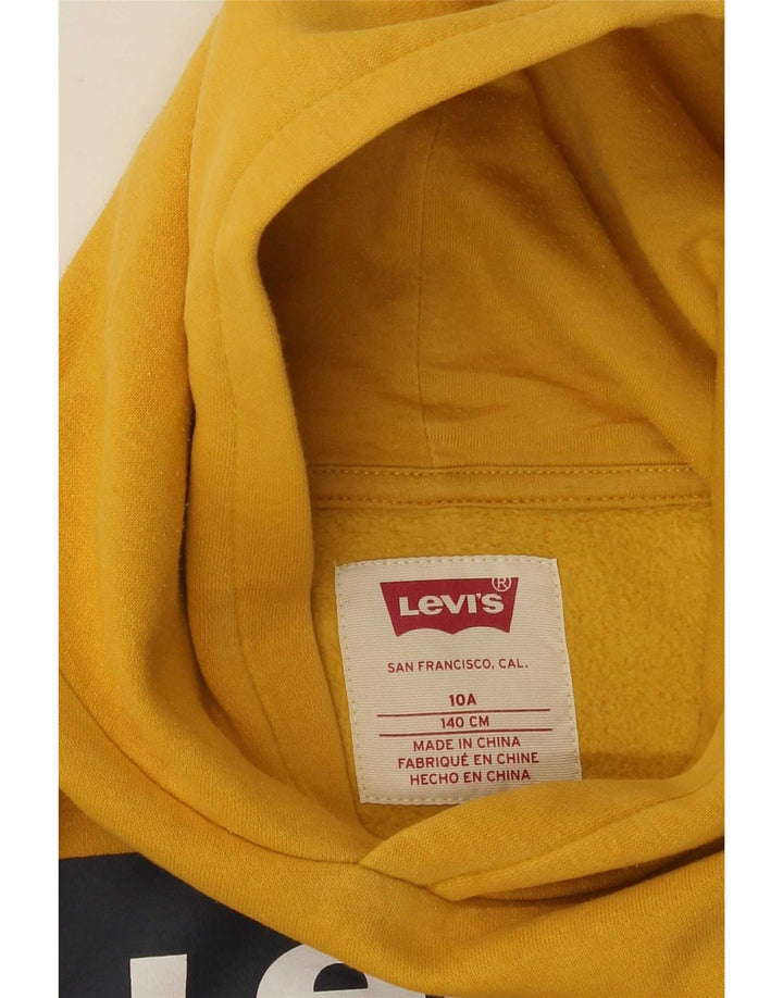 Maglione con cappuccio grafico Levi's per ragazzi 9-10 anni Giallo