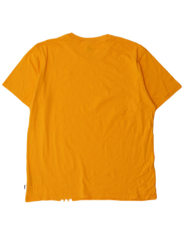 T-shirt da uomo Adidas Top XL in cotone giallo