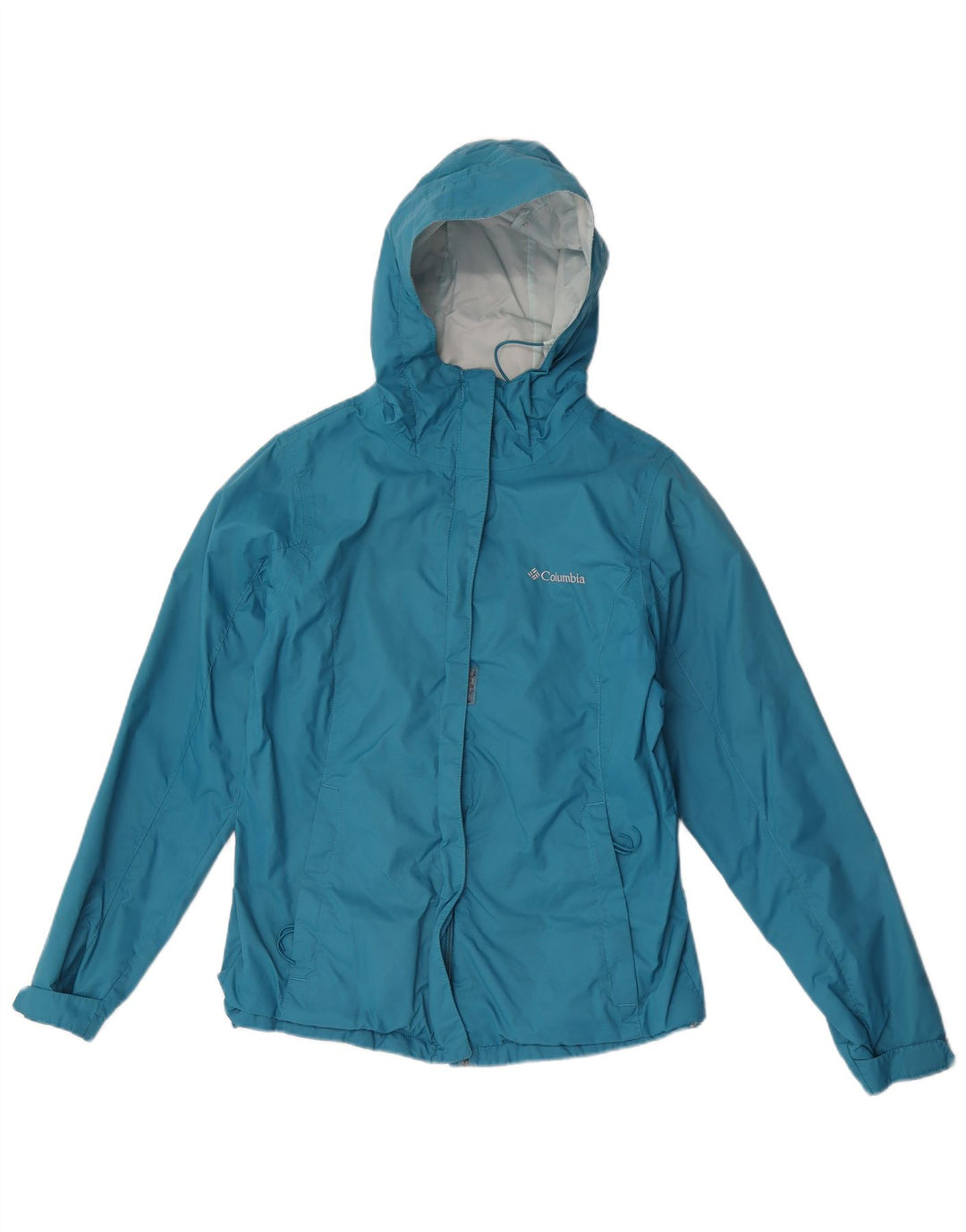 Giacca antipioggia oversize con cappuccio da donna Columbia UK 10 piccola in nylon blu