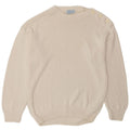Maglione maglione girocollo da uomo Carrera XL in cotone bianco