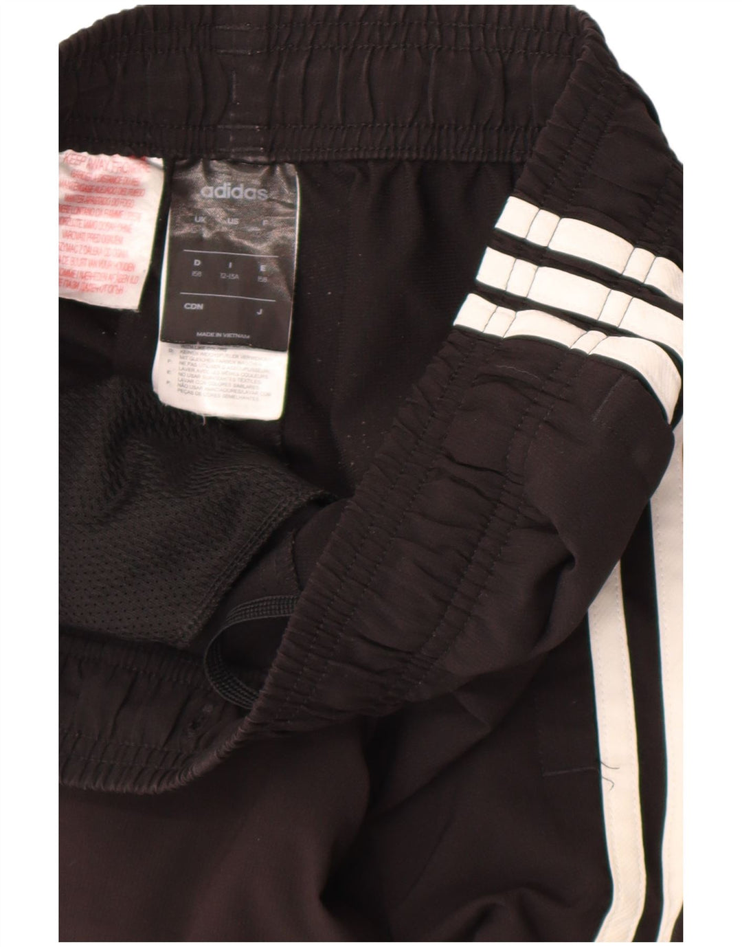 Pantaloncini sportivi Adidas da ragazzo 12-13 anni in poliestere nero