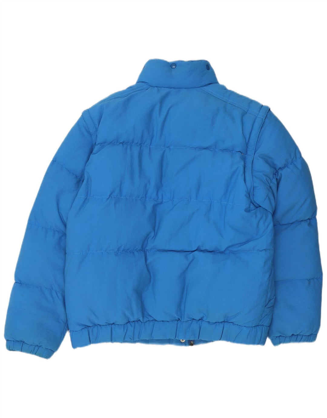 Giacca imbottita vintage da donna IT 46 Large Blu in poliammide