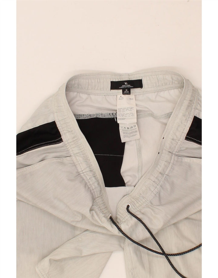 RIP CURL Pantaloncini sportivi da uomo medio in poliestere color block bianco sporco