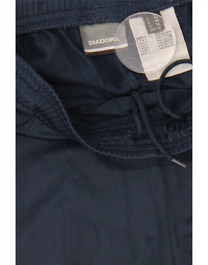 DIADORA Pantaloni da tuta da uomo UK 36 Small Blu Navy Poliestere