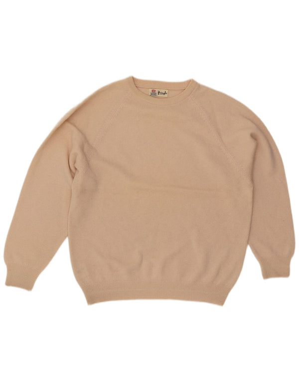 Maglione da uomo Pringle vestibilità ampia girocollo maglione piccolo in lana beige