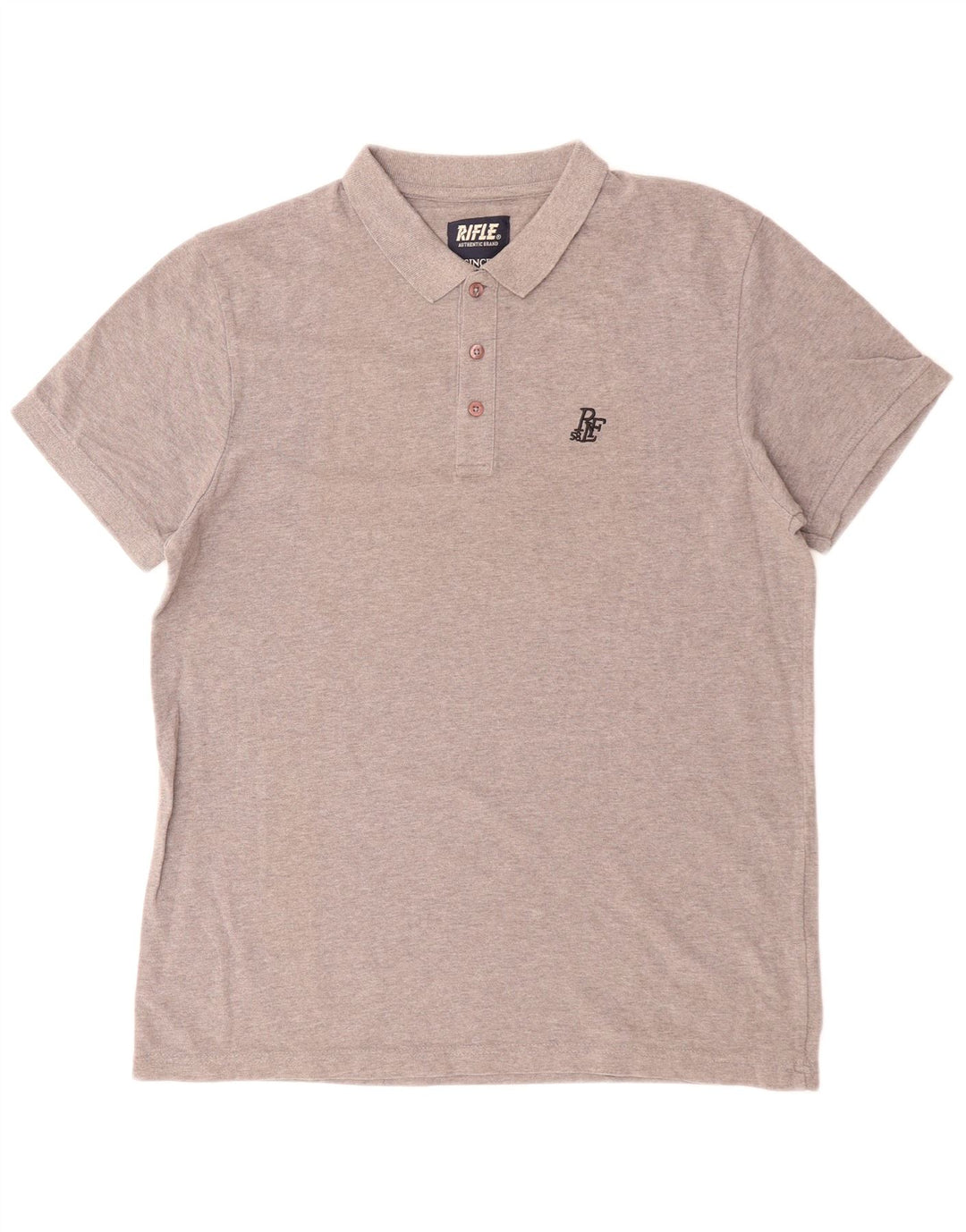 Polo da uomo RIFLE XL in cotone grigio