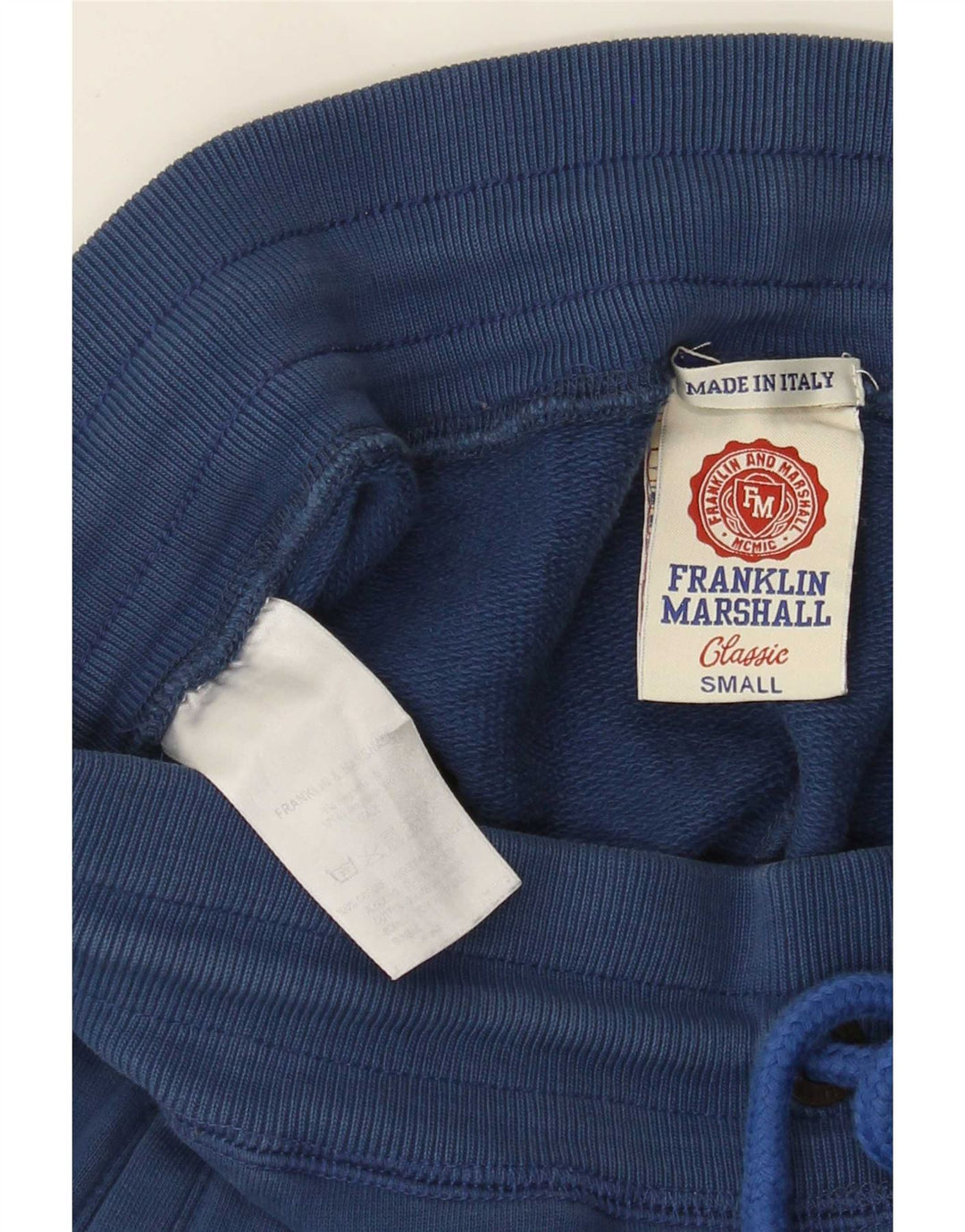 Pantaloni da tuta da uomo Franklin Marshall, pantaloni da jogging, piccoli, in cotone blu