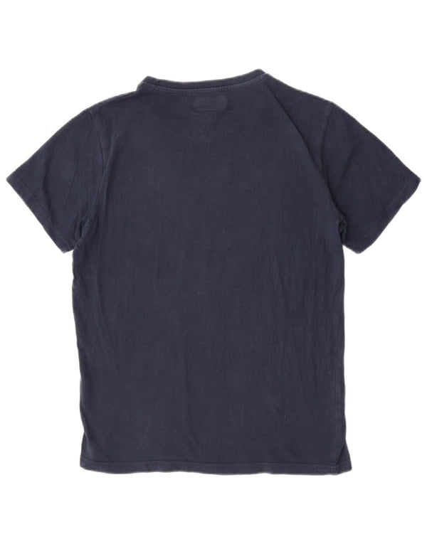 T-shirt grafica da uomo Kappa Top Small in cotone blu navy