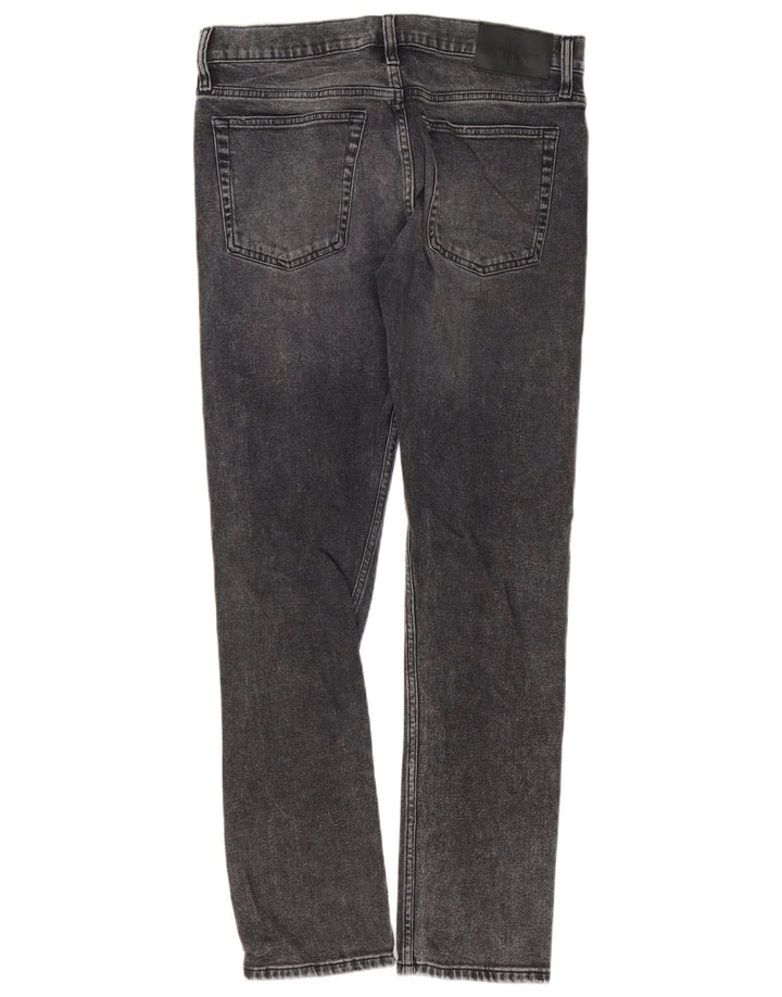 Jeans slim da uomo Calvin Klein W32 L32 cotone grigio