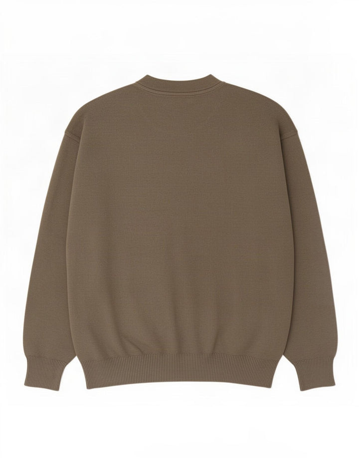 Maglione maglione girocollo da uomo Sky & Eagle 2XL lana kaki