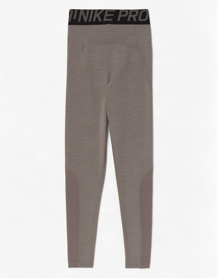 Leggings grafici Nike Dri Fit da donna UK 4 XS poliestere chiazzato grigio