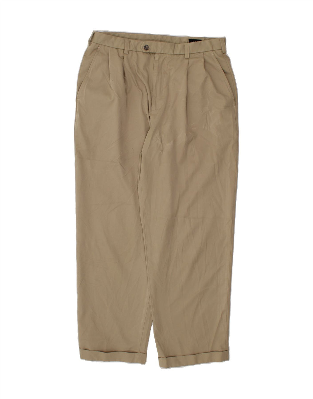 IZOD Mens Pegged Chino Trousers W34 L30 Beige Polyester Vintage Izod and Second-Hand Izod from Messina Hembry 