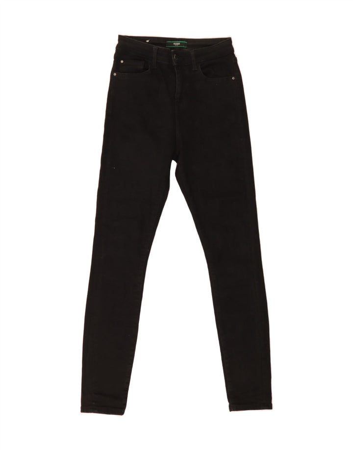 GUESS Womens Skinny Jeans W27 L28 Black Polyester Vintage Guess and Second-Hand Guess from Messina Hembry 