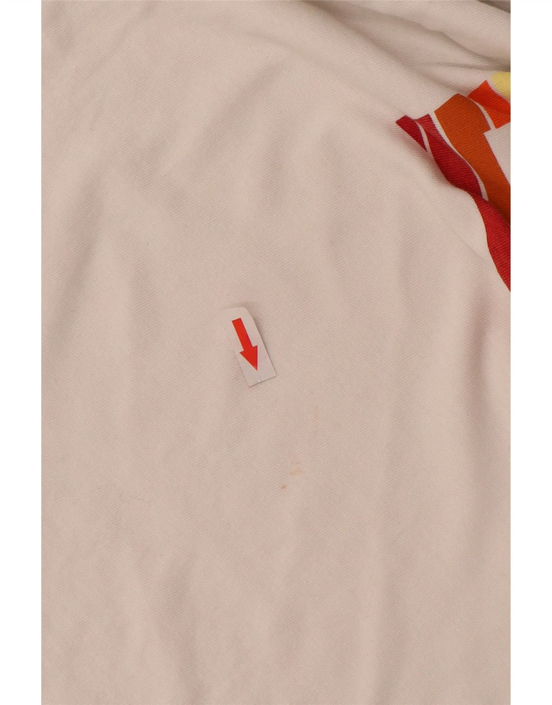 T-shirt grafica da donna LEVI'S Top UK 10 piccola in cotone bianco