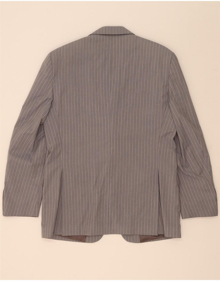 Abito da Uomo Ferre 3 Bottoni 2 Pezzi IT 50 Large W34 L33 Viscosa a Righe Grigie