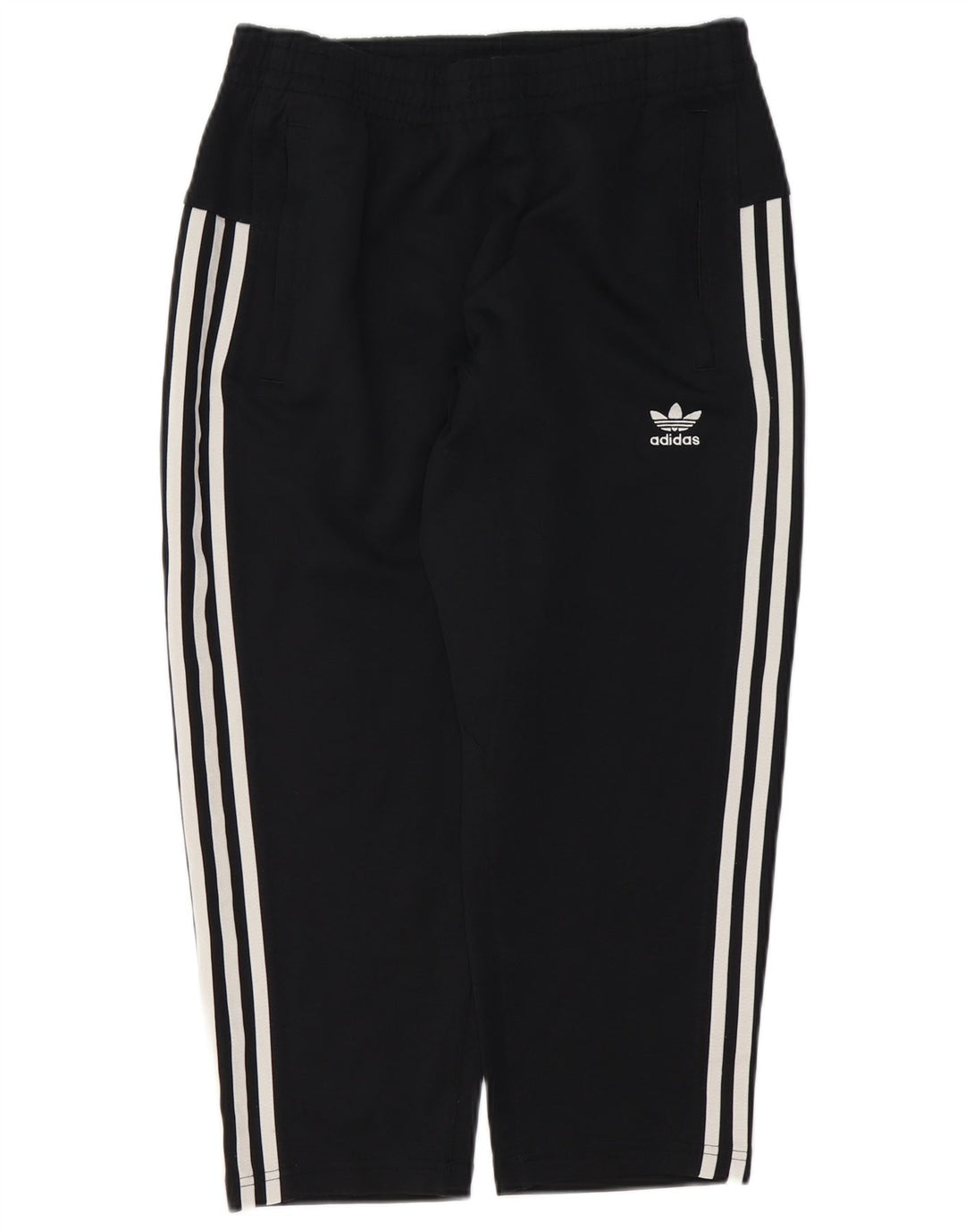 Pantaloni da tuta corti Adidas da uomo piccoli in poliestere nero