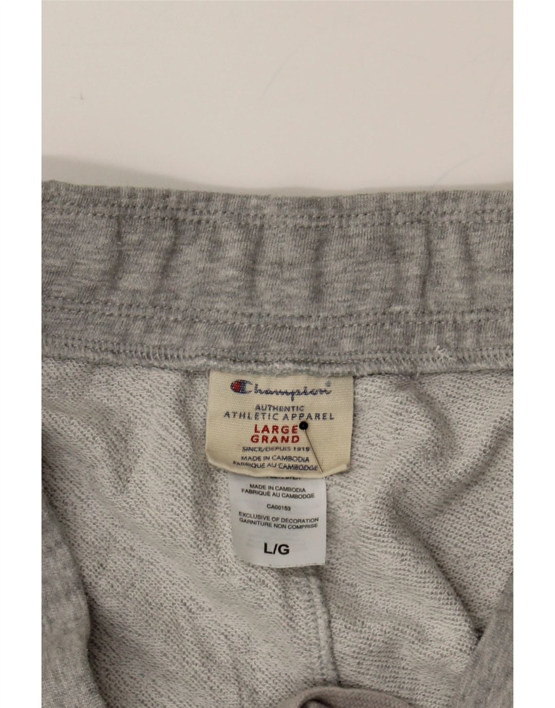 CHAMPION Womens Sport Shorts UK 14 Large  Grey Cotton Vintage Champion and Second-Hand Champion from Messina Hembry 