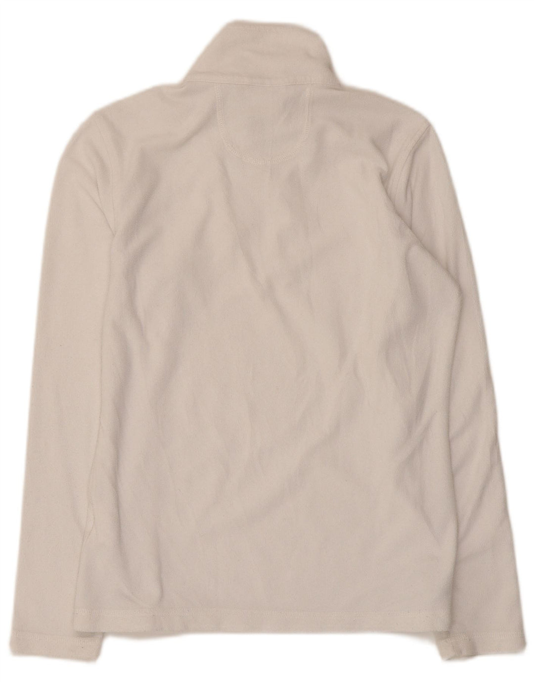 Maglione in pile da donna Diadora con collo e zip UK 12 medio poliestere bianco