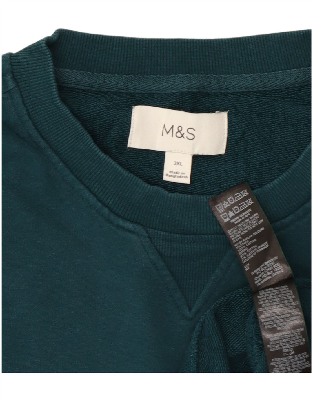 Felpa da uomo Marks & Spencer maglione 3XL cotone verde
