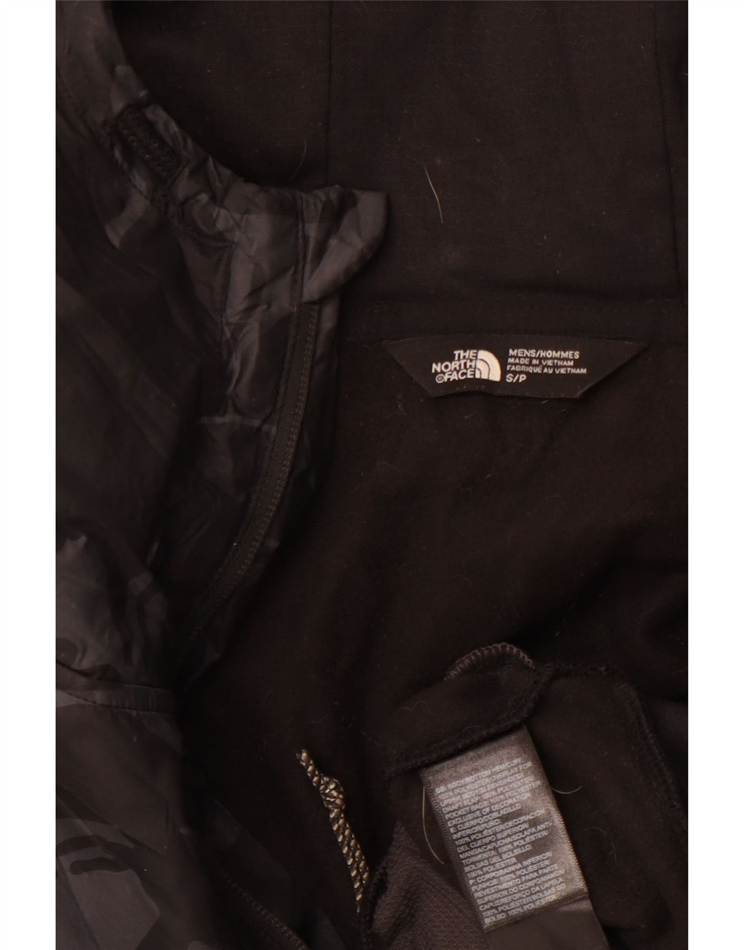 THE NORTH FACE Felpa con cappuccio con zip grafica da uomo piccola sportiva nera