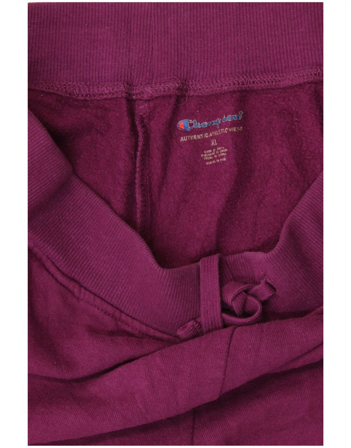 CHAMPION Pantaloni da tuta con grafica da donna Joggers UK 18 XL Cotone viola