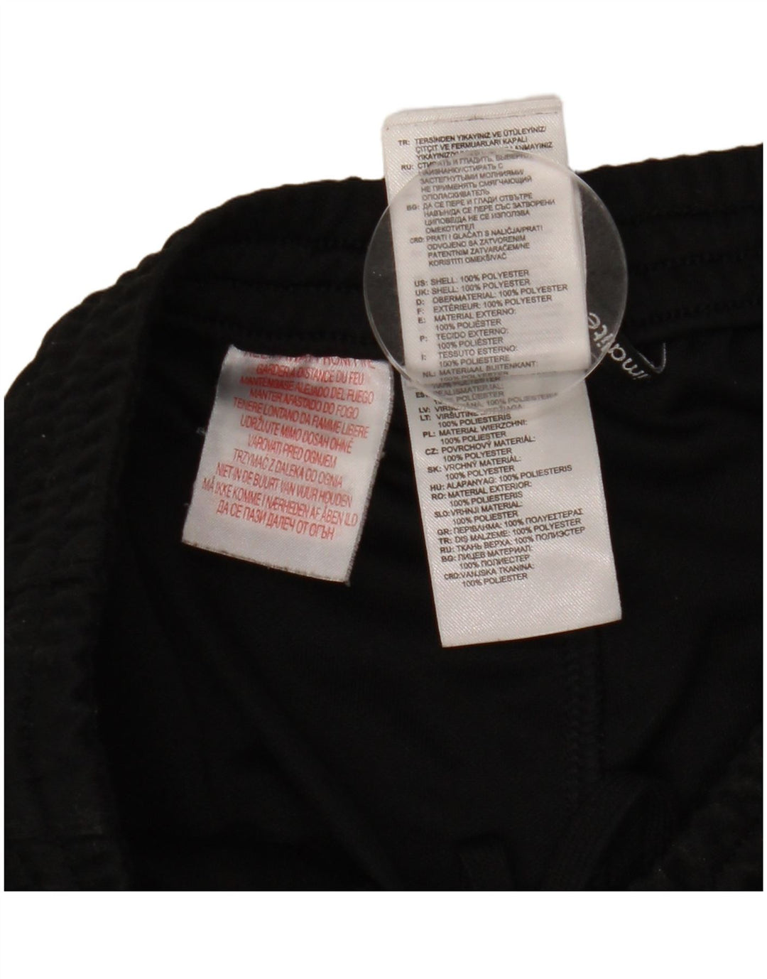 Pantaloni della tuta Adidas Climalite da ragazzo 13-14 anni in poliestere nero