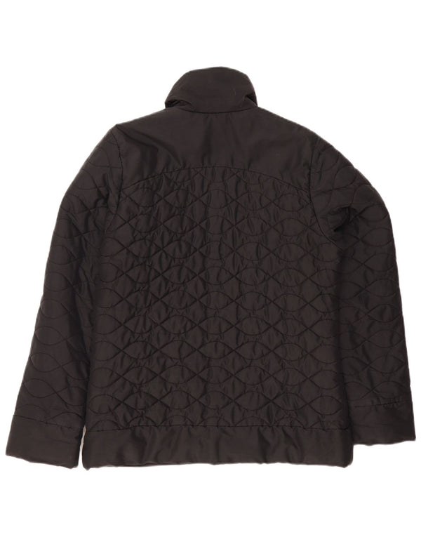 Giacca trapuntata da donna Adidas UK 12 Medium Nero Poliestere